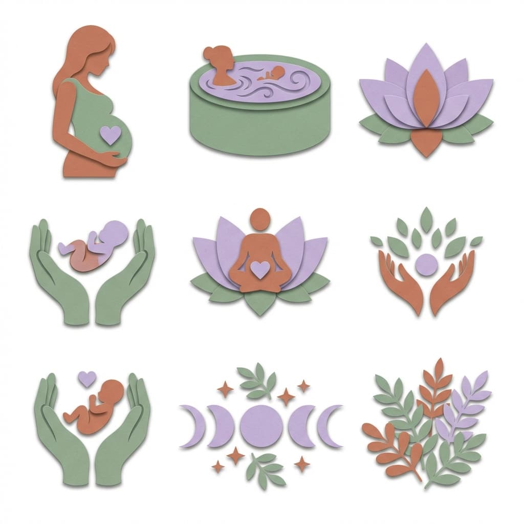 MomDoc Midwives services icons